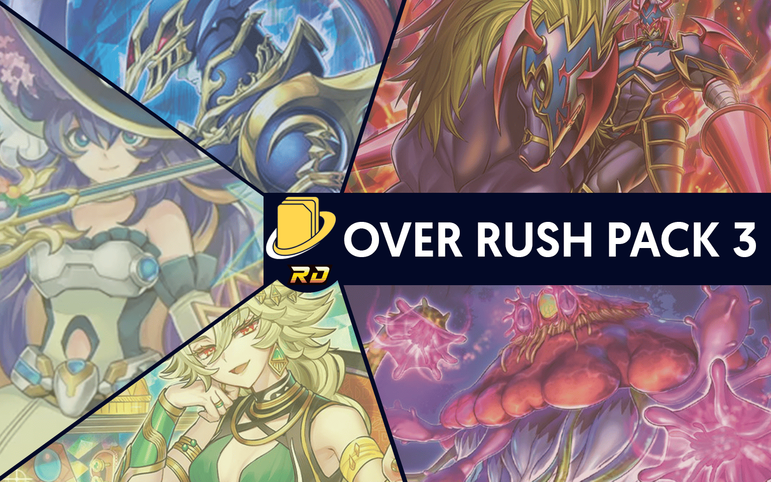 Les cartes de l'Over Rush Pack 3