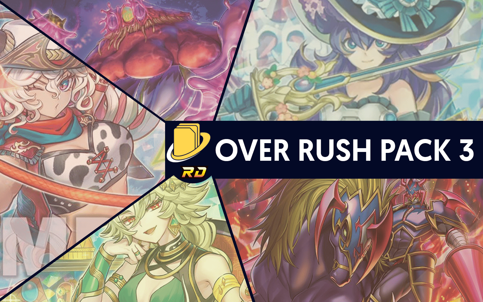 Les cartes de l'Over Rush Pack 3