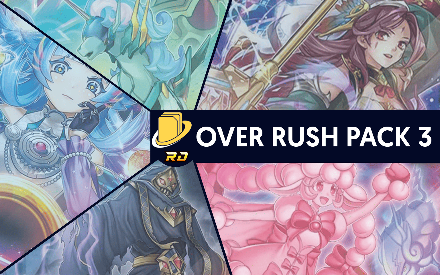Les cartes de l'Over Rush Pack 3