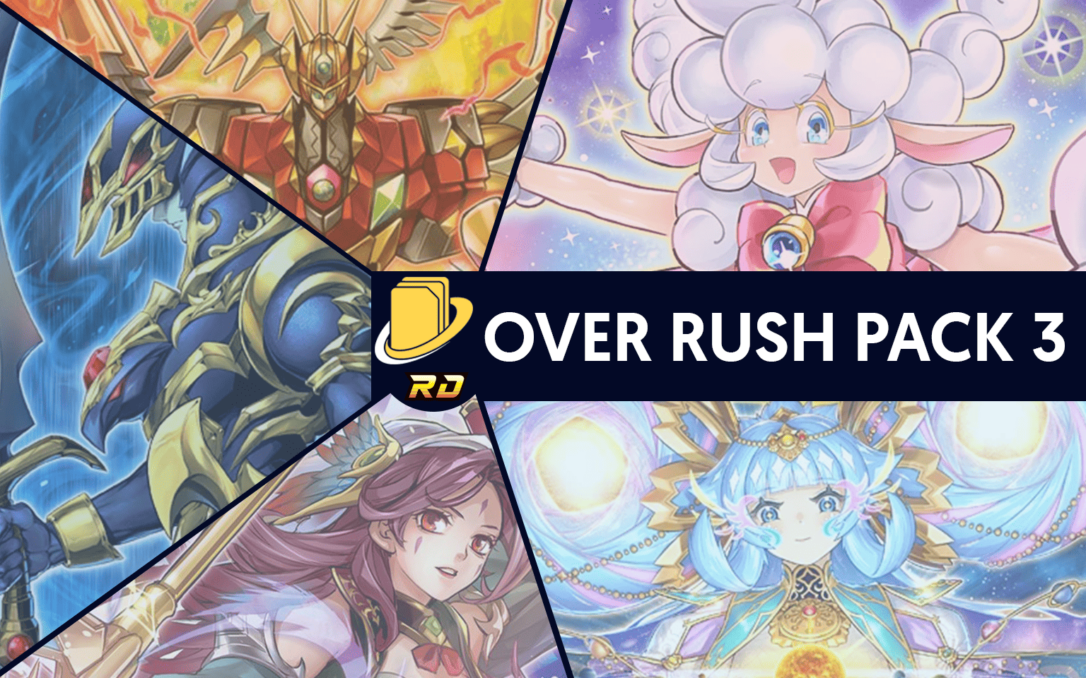 Les cartes de l'Over Rush Pack 3